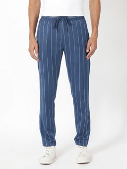 Rare Rabbit - Pixie Dark Blue Stripe Trousers