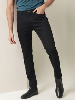Rare Rabbit - Poke Primary Black Solid Trousers