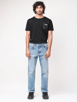 Rare Rabbit - Polin Pastel Blue Solid Jeans