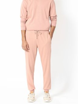 Rare Rabbit - Saku Primary Peach Solid Track Pant