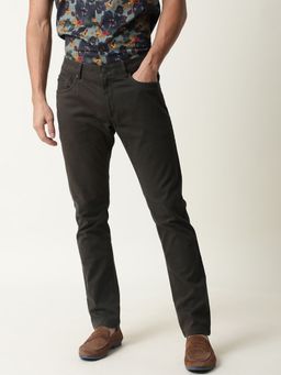 Rare Rabbit - Spoke-22 Olive Solid Trousers