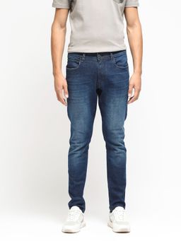 Rare Rabbit - Toke Dark Blue Solid Jeans