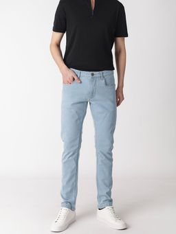Rare Rabbit - Toke Light Blue Solid Jeans