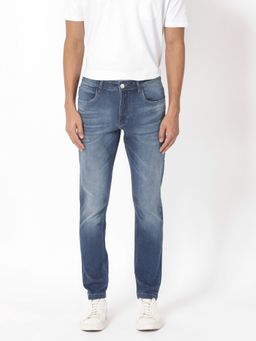 Rare Rabbit - Toke Primary Blue Solid Jeans