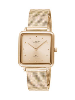 Strand by Obaku - Rim Roses Rose Gold Dial Quartz Watch For Women (S718LXVVMV)