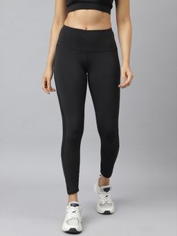 Alcis - Womens Black Anti-static Slim-fit Full-length All-day Long Tights