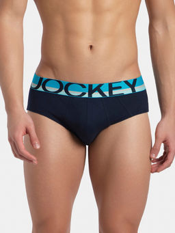 Jockey - FP01 Men Super Combed Cotton Solid Brief - Navy