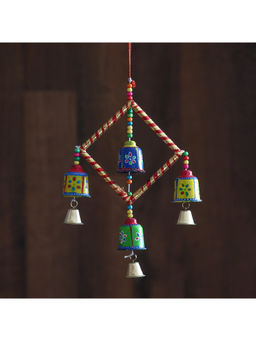 eCraftIndia - Multi-Color Handcrafted Decorative Bells Door/Window/Wall Hanging
