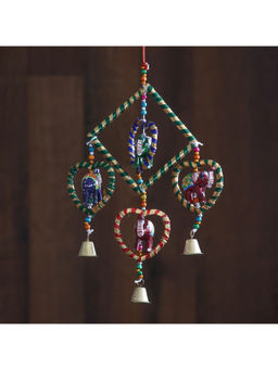 eCraftIndia - Multi-Color Handcrafted Decorative Elephant Wall/Door/Window Hanging