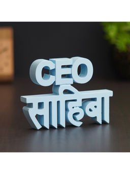 eCraftIndia - Sky Blue Wooden CEO Sahiba Home Decor Living Room Bedroom