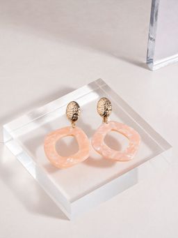 Accessorize London - Womens Resin Organic Circle Earring