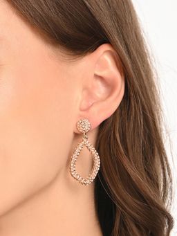 Accessorize London - Womens Encrusted Teardrop Earrings