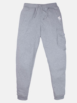 KiddoPanti - Boys Fleece Cargo Grey Joggers