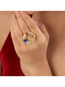 Isharya - Divina Multi Coloured Statement Ring