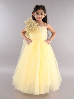 Pink Chick - One Shoulder Trail Gown