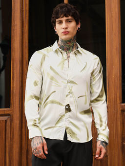 Campus Sutra - Men Green Printed Shirt