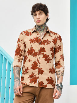 Campus Sutra - Men Pink Floral Shirt