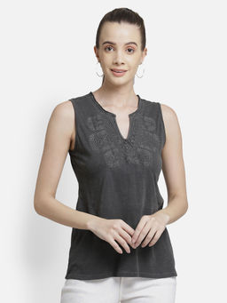 Aditi Wasan - Black Sleeveless Top