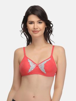 Clovia - Cotton Rich Solid Non-Padded Full Cup Wire Free Everyday Bra - Light Pink
