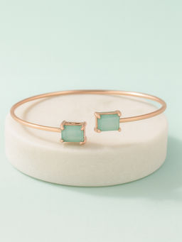 Estele - Rose gold AD Cuff Kada - Chic Evening Jewellery