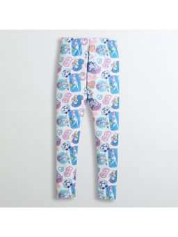 TINY GIRL - Barbie by Full Length Character Doodles Leggings - Cream