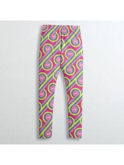 TINY GIRL - Barbie by Full Length Printed Leggings - Purple