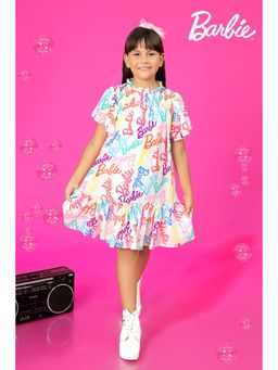 TINY GIRL - Barbie Frill Sleeveless Midi Smocked Dress