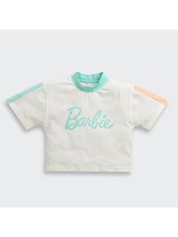 TINY GIRL - Barbie Logo White T-Shirt