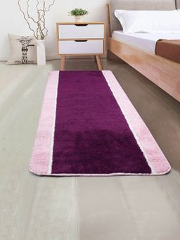 Saral Home - Soft Microfiber Anti-Skid Runner-Purple-60X140 Cm