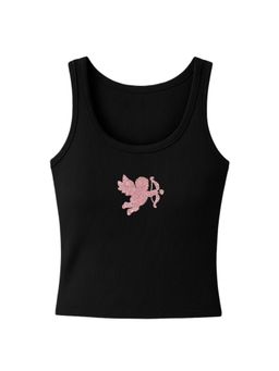 PAST MODERN - Cupid Black Sequin Tank Top