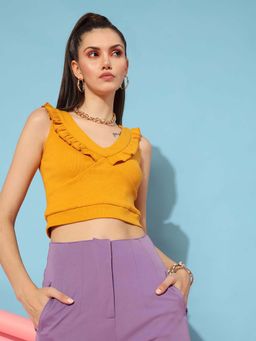 STREET 9 - Orange Frill Top