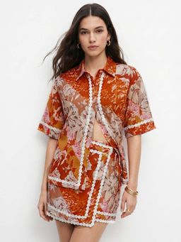 Outzidr - Multi Abstract Printed Co-Ord Set