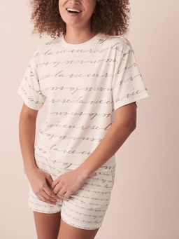 La Vie En Rose - Peachy Dream T-shirt - White