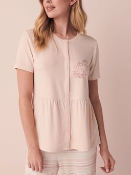 La Vie En Rose - Peachy Dream T-shirt - Pink