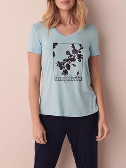 La Vie En Rose - Timeless Beauty T-shirt - Blue