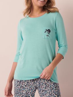 La Vie En Rose - Timeless Beauty Three Fourth Sleeve - Blue