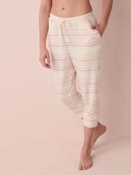 La Vie En Rose - Peachy Dream Cuff Capri - Beige