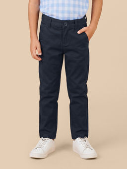 U.S. POLO ASSN. - Boys Navy Blue Twill Slim Fit Trouser