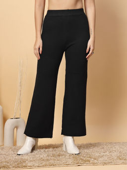 Mafadeny - Winterwear Black Solid Pant