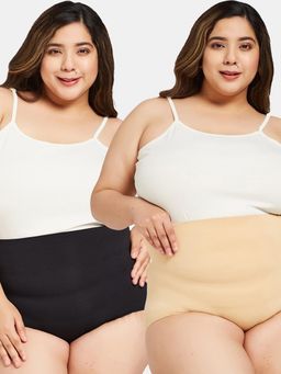 G Heist - Women Plus Size High-Waist Seamless Shaping Briefs (Pack Of 2)