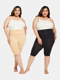 G Heist - Women Plus Size High-Waist Thigh Shaper (Pack Of 2)