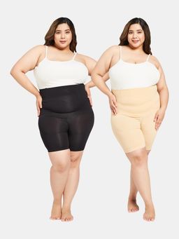 G Heist - Women Plus Size High-Waist Thigh Shaper (Pack Of 2)