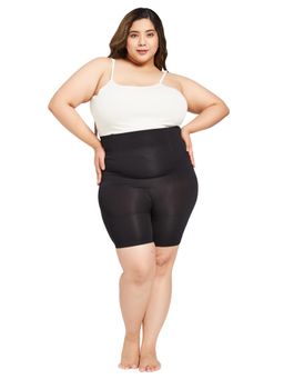 G Heist - Women Plus Size Black High-Waist Tummy and Thigh Shaper