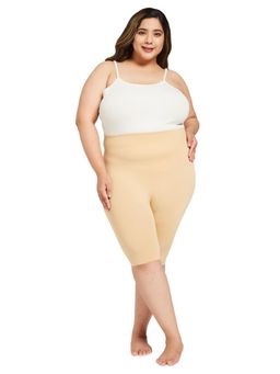 G Heist - Women Plus Size Nude High-Waist Tummy and Thigh Shaper
