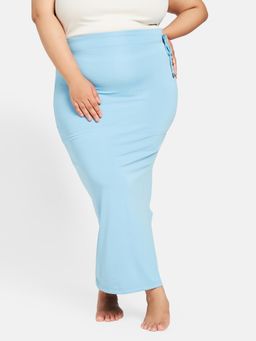 G Heist - Blue Plus Size Seamless Side Drawstring Saree Shapewear