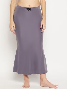 G Heist - Women Grey Solid Skinny Fit Saree Shapewear