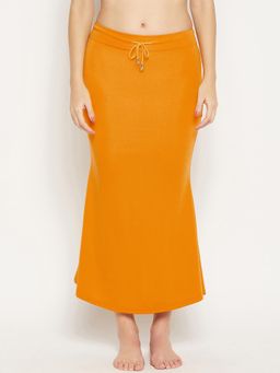 G Heist - Women Mustard Solid Skinny Fit Saree Shapewear