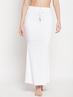 G Heist - Women White Solid Skinny Fit Saree Shapewear