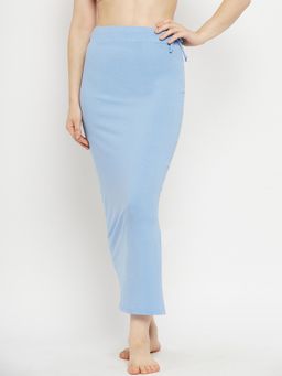 G Heist - Women Blue Solid Seamless Saree Shapewear