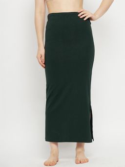 G Heist - Women Olive Solid Seamless Saree Shapewear